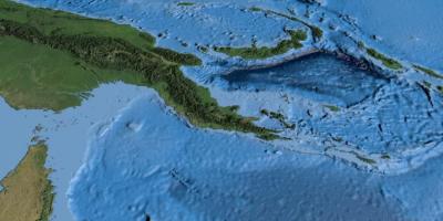 Térkép műholdas térkép pápua új-guinea