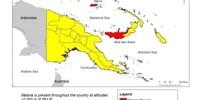 Térkép pápua új-guinea malária