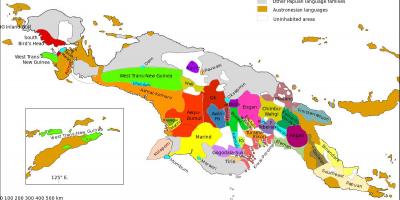 Térkép pápua új-guinea nyelv