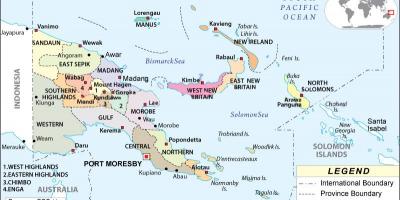 Térkép pápua új-guinea tartomány