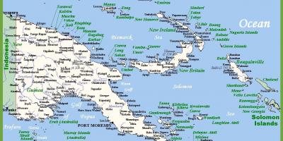 Pápua új-guinea a térképen
