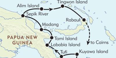 Térkép rabaul pápua új-guinea